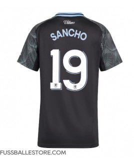 Günstige Aston Villa Jadon Sancho #19 Auswärtstrikot Damen 2025-26 Kurzarm